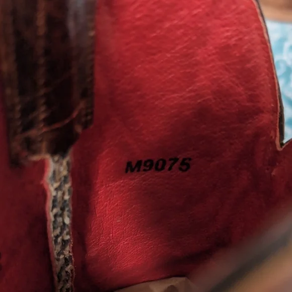 Macie Bean Brown and Black Checkered Cowgirl Boots - Picture 2 of 9